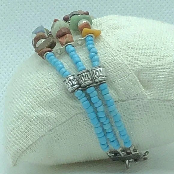 Chip Stone Seed Bead Bracelet - Picture 3 of 6